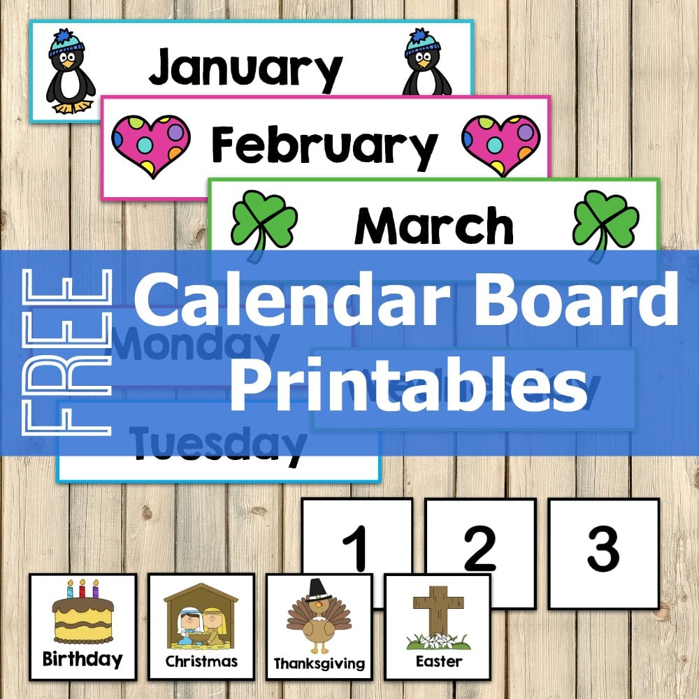 Free Calendar Board Printables - My Joy-Filled Life with regard to FREE Printable Bulletin Board Calendar