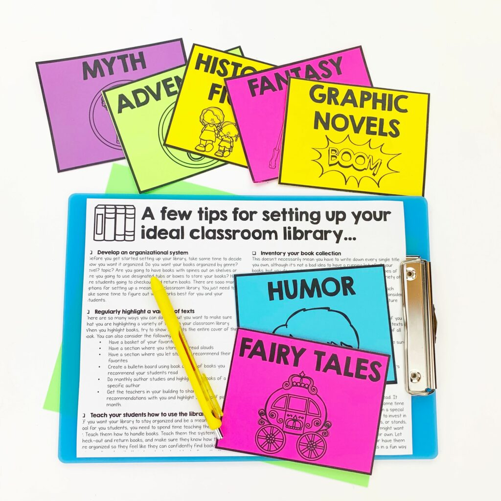 Free Classroom Library Labels - Genre Focused pertaining to FREE Printable Book Bin Labels