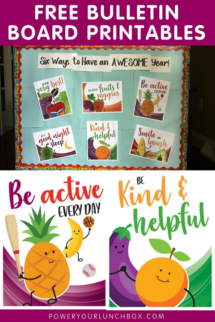 Free Classroom Printables For Teachers | Healthy Family Project pertaining to Free Printable Bulletin Board Cutouts