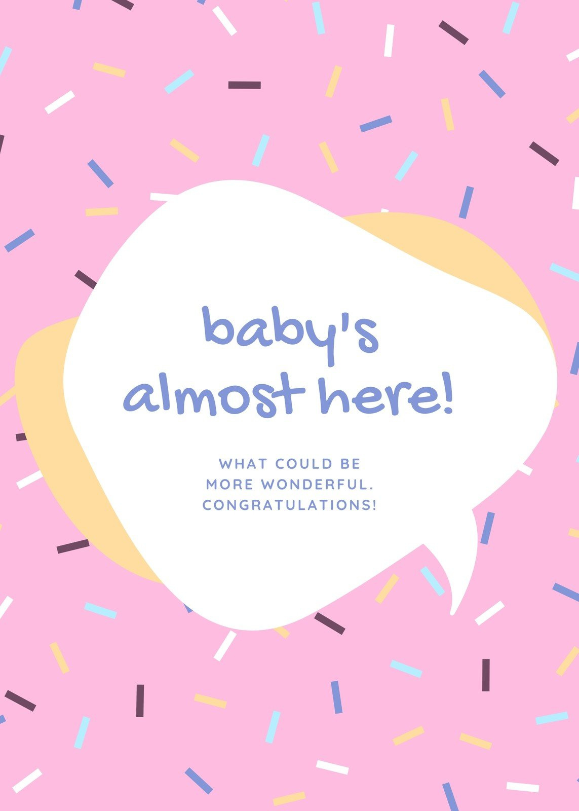 Free Custom Printable Baby Shower Card Templates | Canva with regard to FREE Printable Baby Girl Cards