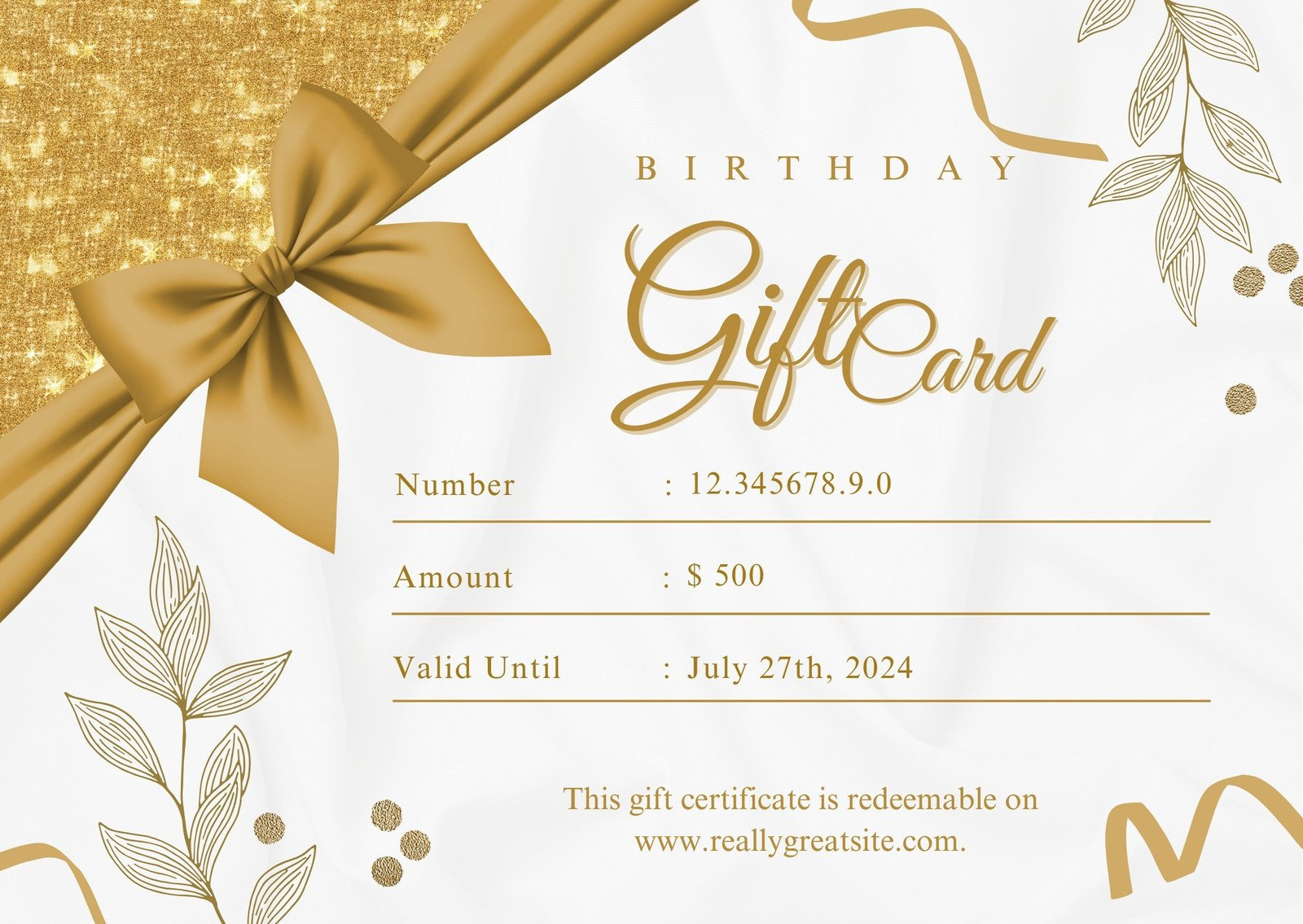Free, Custom Printable Birthday Gift Certificate Templates | Canva throughout Free Printable Birthday Gift Voucher Template