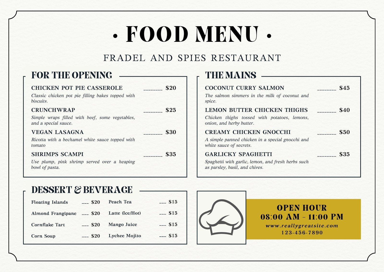 Free, Custom Printable Breakfast Menu Templates | Canva within FREE Printable Breakfast Menu Template