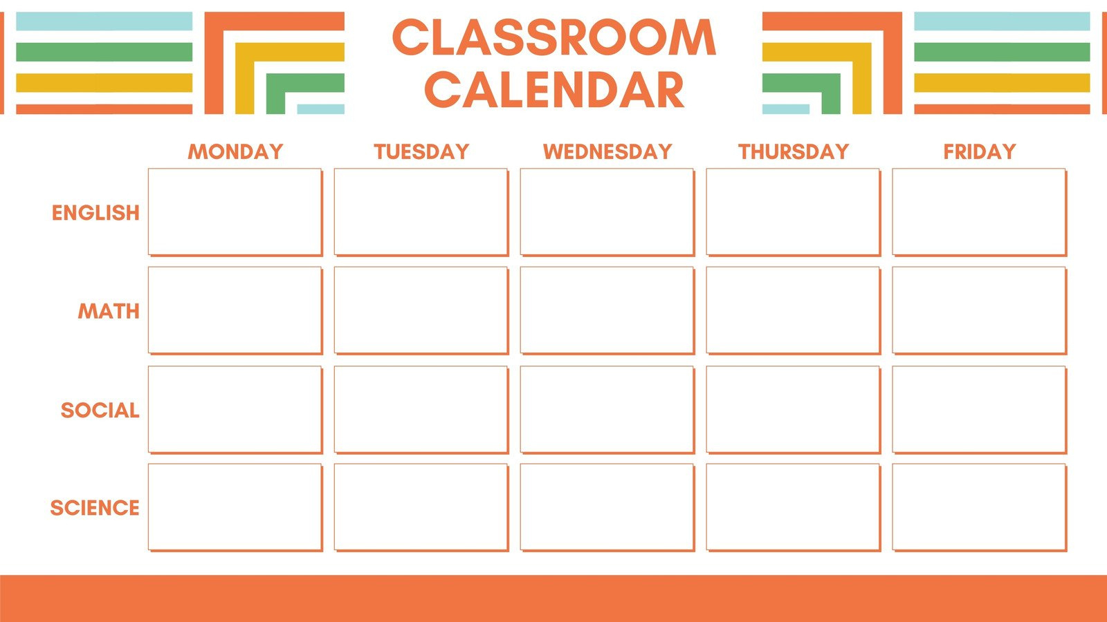 Free Custom Printable Classroom Calendar Templates | Canva regarding Free Printable Bulletin Board Calendar