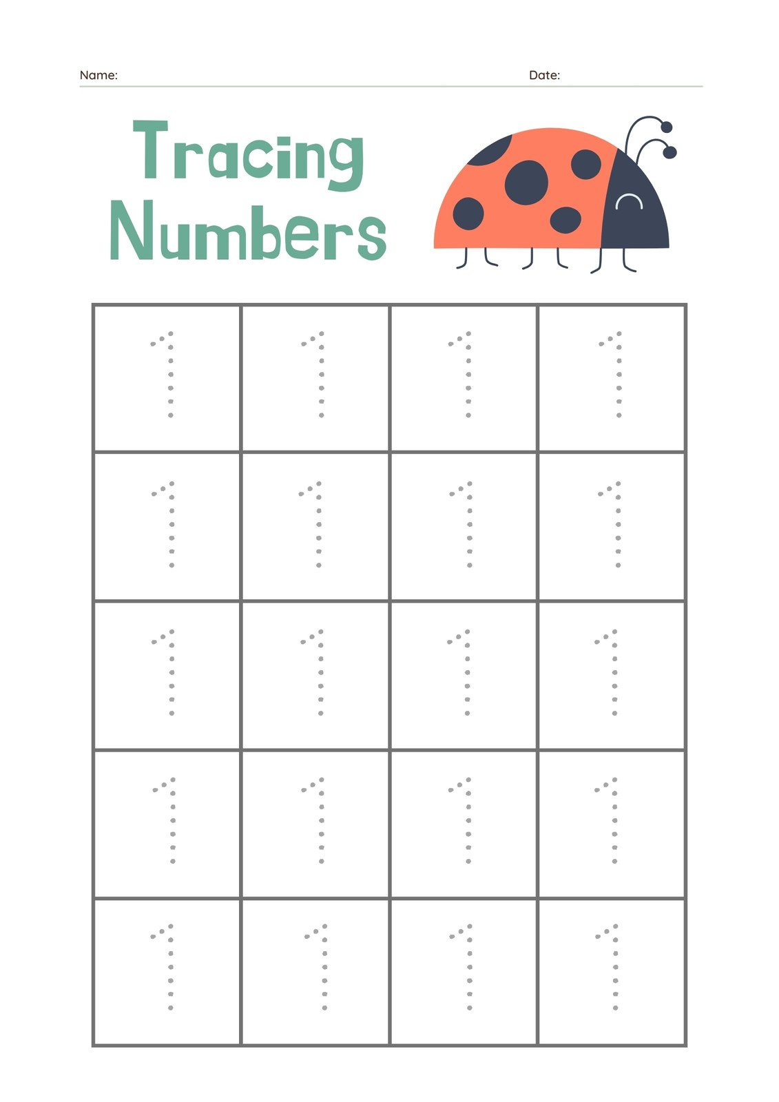 Free Custom Printable Preschool Worksheet Templates | Canva regarding FREE Printable Beginner Worksheets For 2 Year Olds