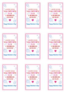 Free Diy Valentine Bubbles Printout - Peachfully Chic for FREE Printable Bubbles Valentine Printable