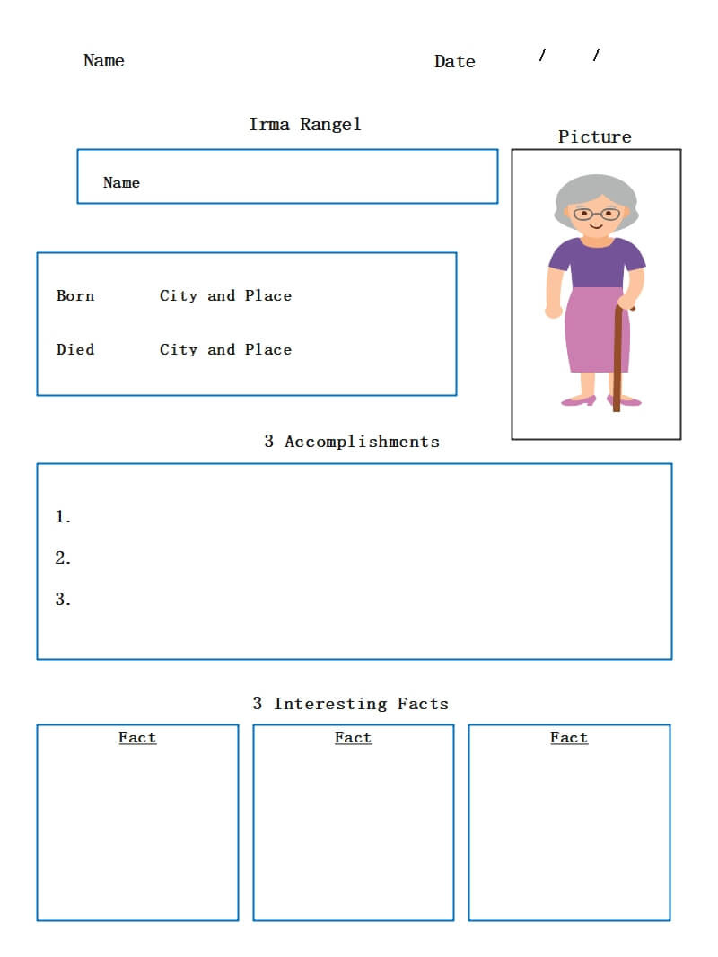 Free Editable Biography Graphic Organizer Examples | Edrawmax Online regarding Free Printable Biography Graphic Organizer