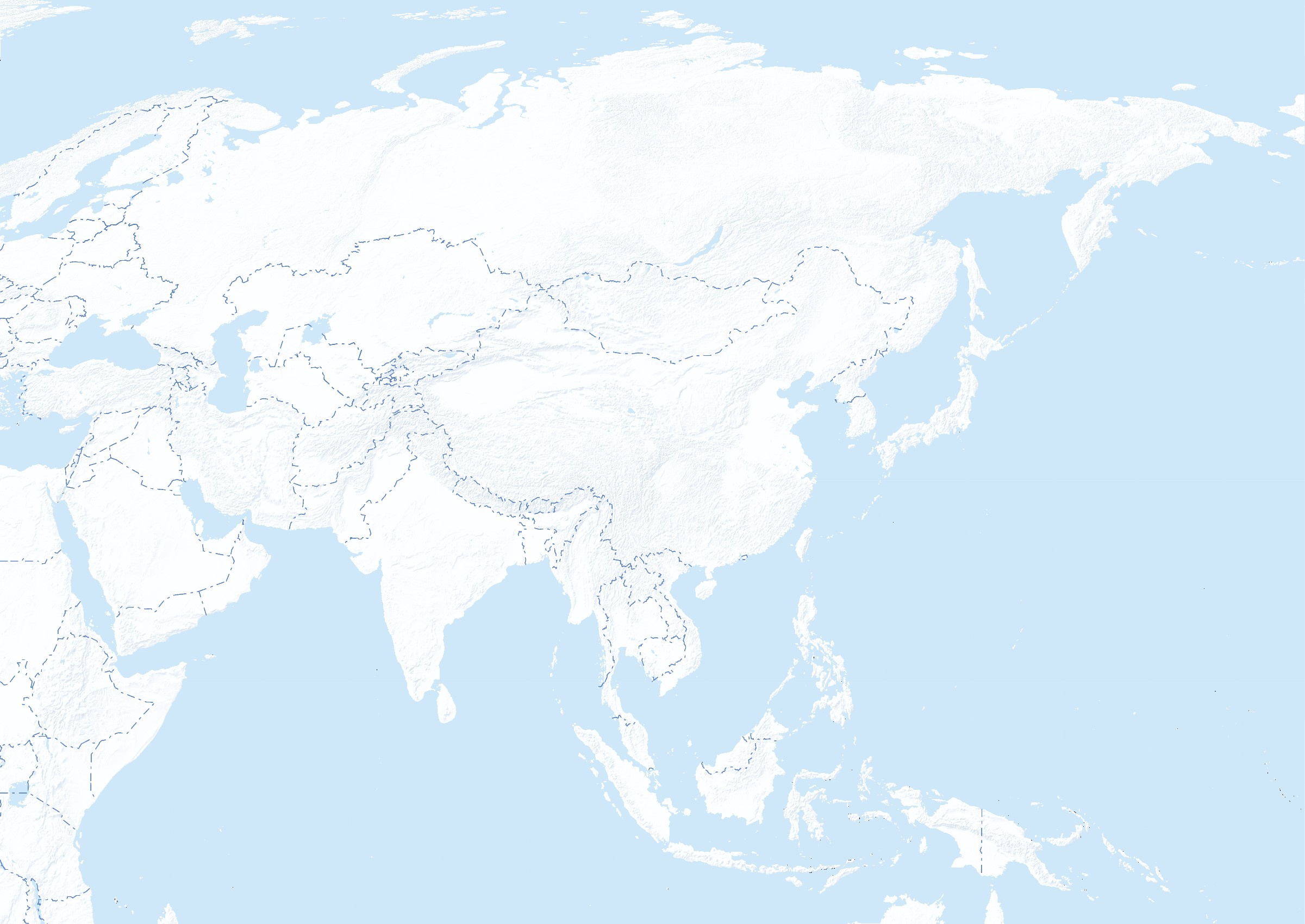 Free Maps Of Asia | Mapswire throughout FREE Printable Blank Map of Asia