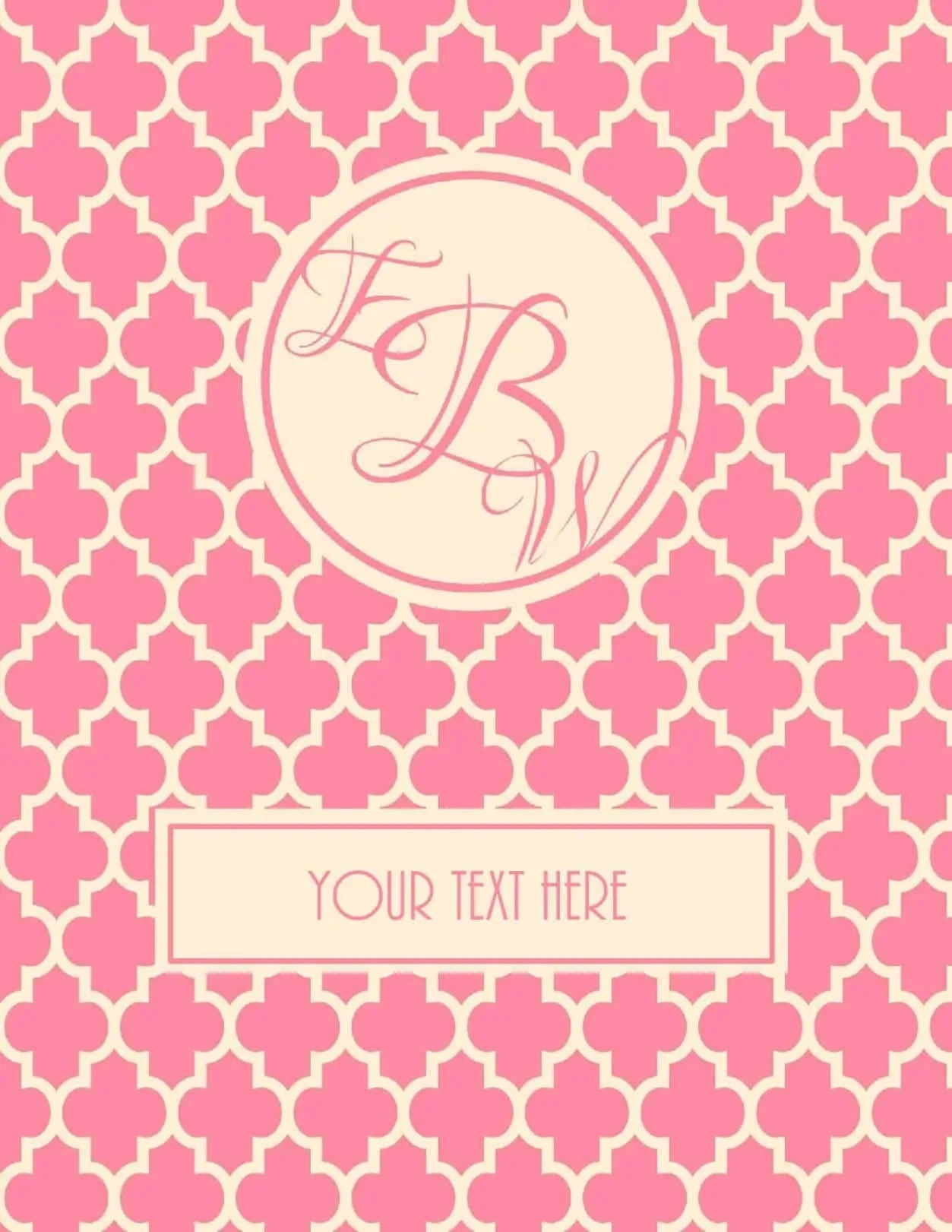Free Monogram Binder Cover within Free Printable Binder Covers Monogram