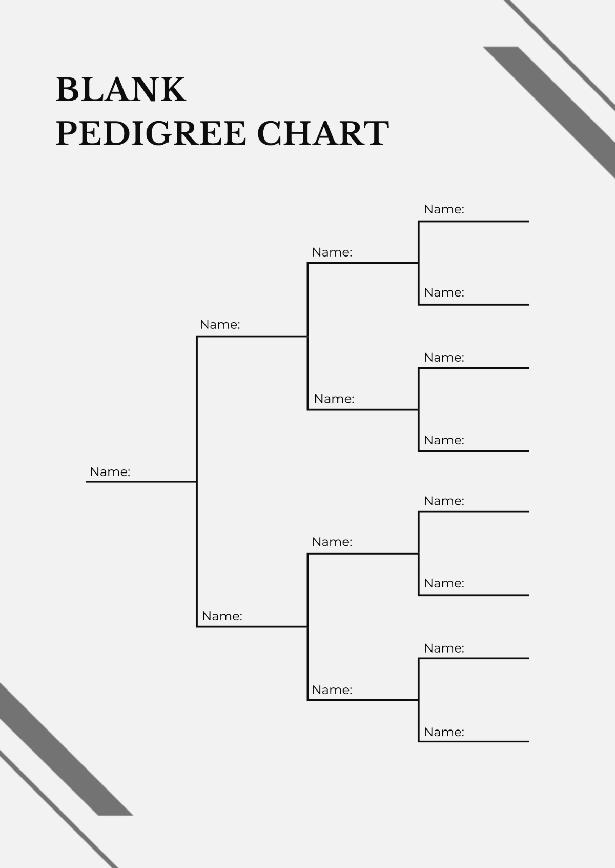Free Pedigree Chart Templates, Editable And Printable intended for Free Printable Blank Dog Pedigree Chart