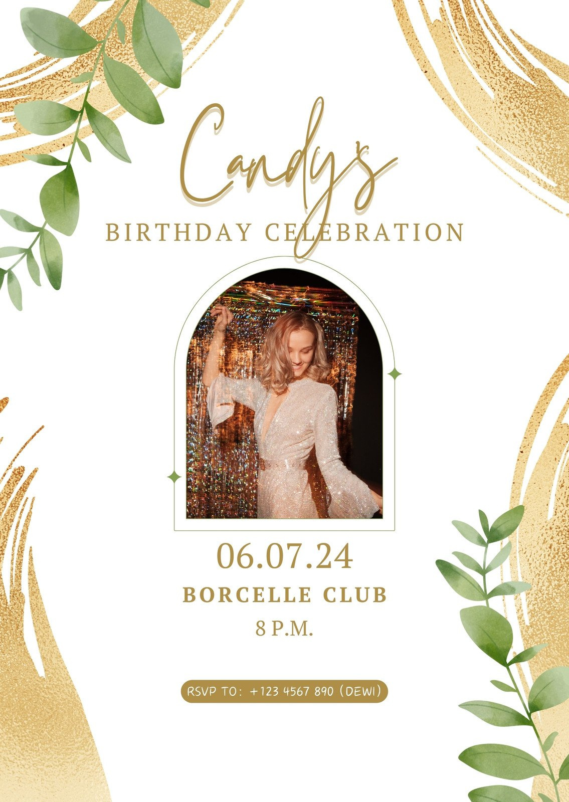 Free Printable Adult Birthday Invitation Templates | Canva for FREE Printable Birthday Invitations with Photo Insert
