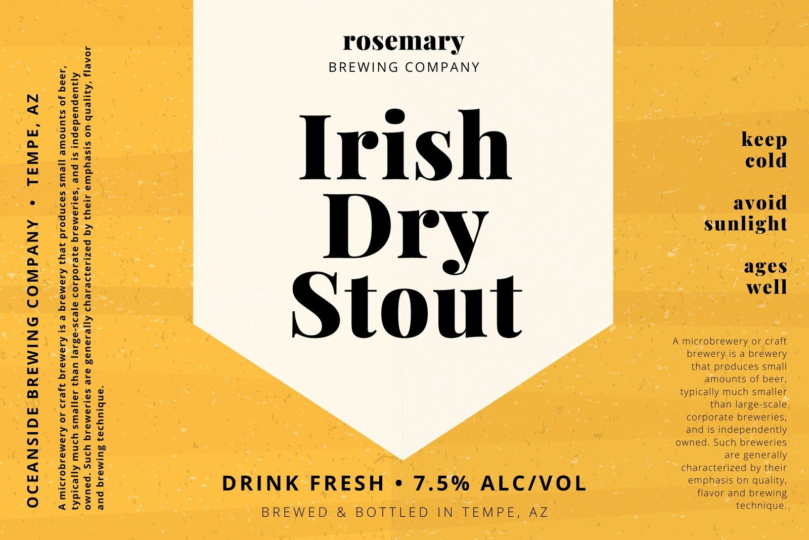 Free Printable And Customizable Beer Label Templates | Canva intended for Free Printable Beer Label Templates