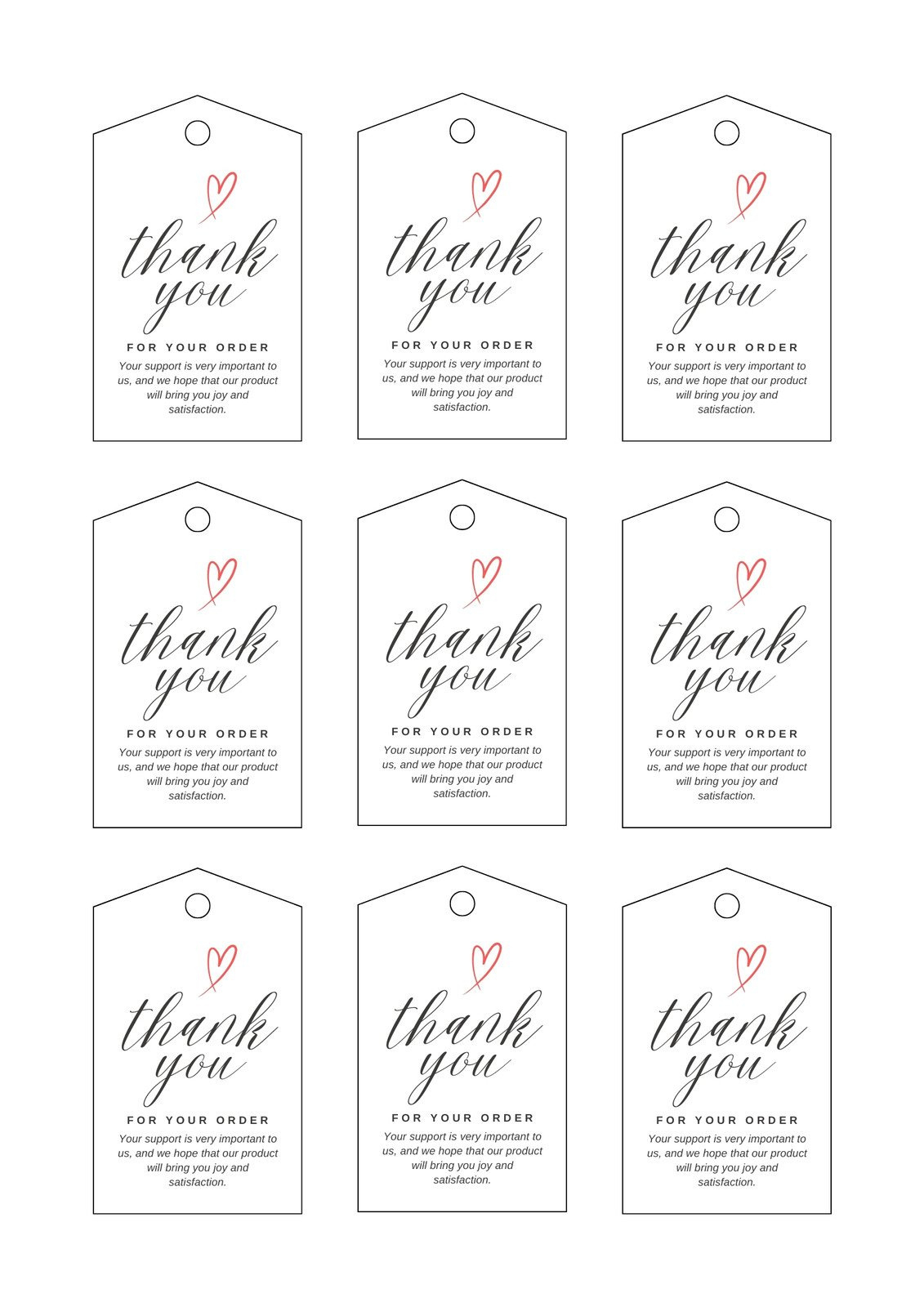 Free, Printable And Customizable Gift Tag Templates | Canva with Free Printable Bridal Shower Name Tags