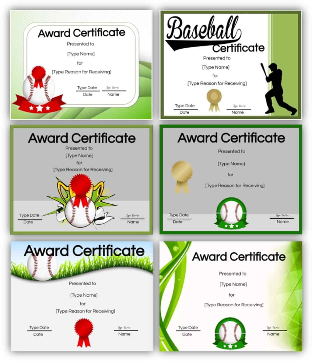 Free Printable And Editable Baseball Awards With Certificate Templates regarding Free Printable Baseball Award Certificates