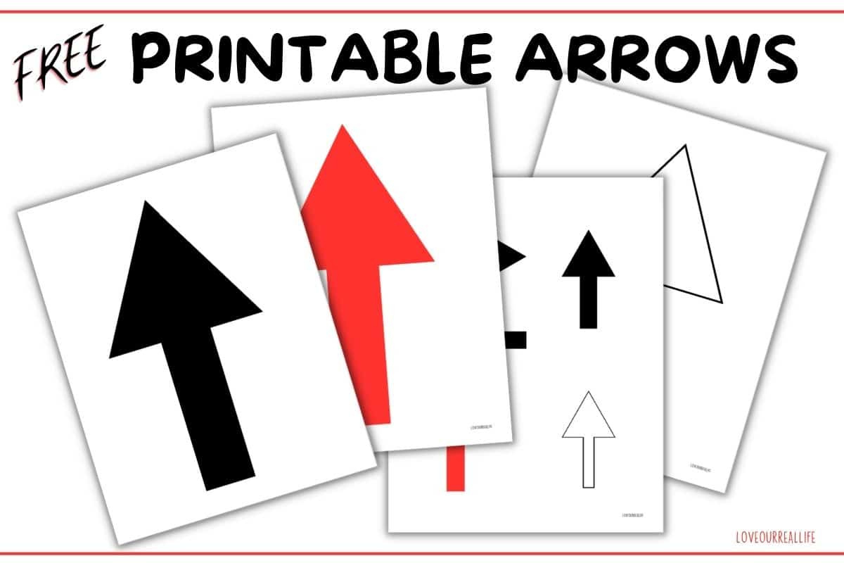 Free Printable Arrow Signs - Directional Templates ⋆ Love Our intended for Free Printable Arrows For Signs