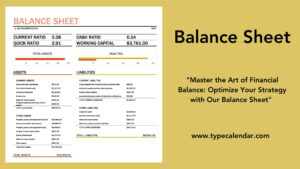 Free Printable Balance Sheet Templates [Excel, Word, Pdf] for FREE Printable Bank Balance Sheet