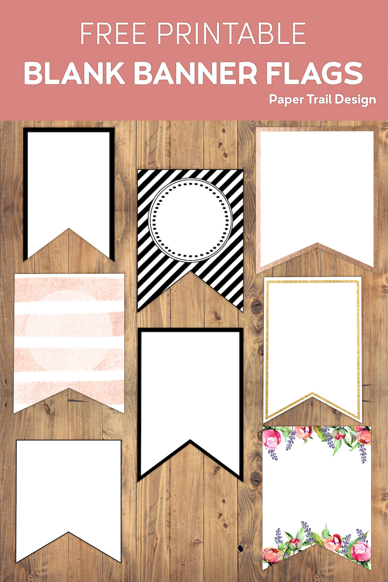 Free Printable Banner Templates {Blank Banners} - Paper Trail Design with regard to FREE Printable Banners and Signs
