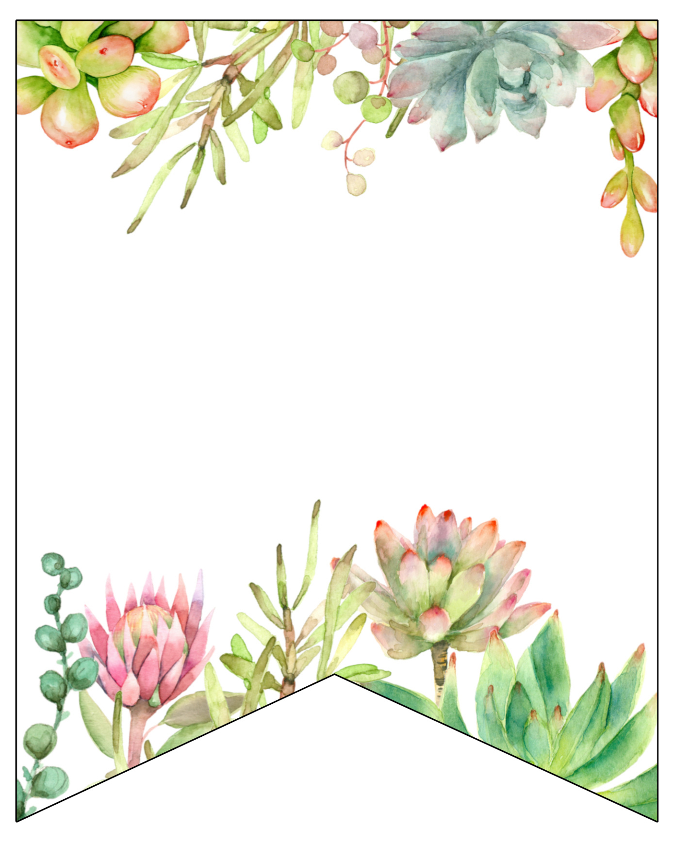 Free Printable Banner Templates {Blank Banners} - Paper Trail Design within FREE Printable Blank Banner Templates