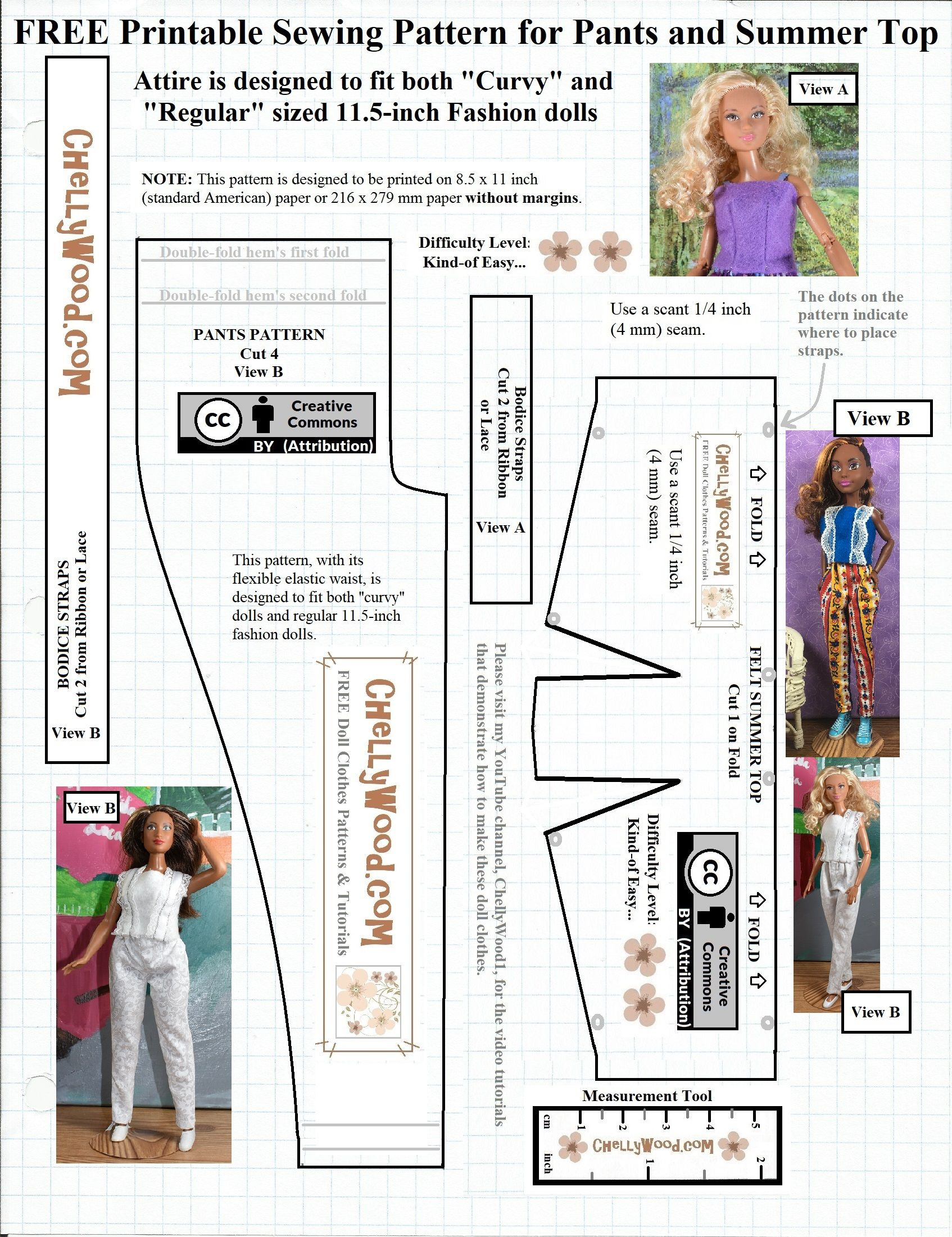 Free Printable Barbie Sewing Patterns with regard to Free Printable Barbie Doll Patterns