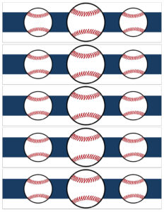 Free Printable Baseball Water Bottle Labels - Paper Trail Design within FREE Printable Baseball Water Bottle Labels