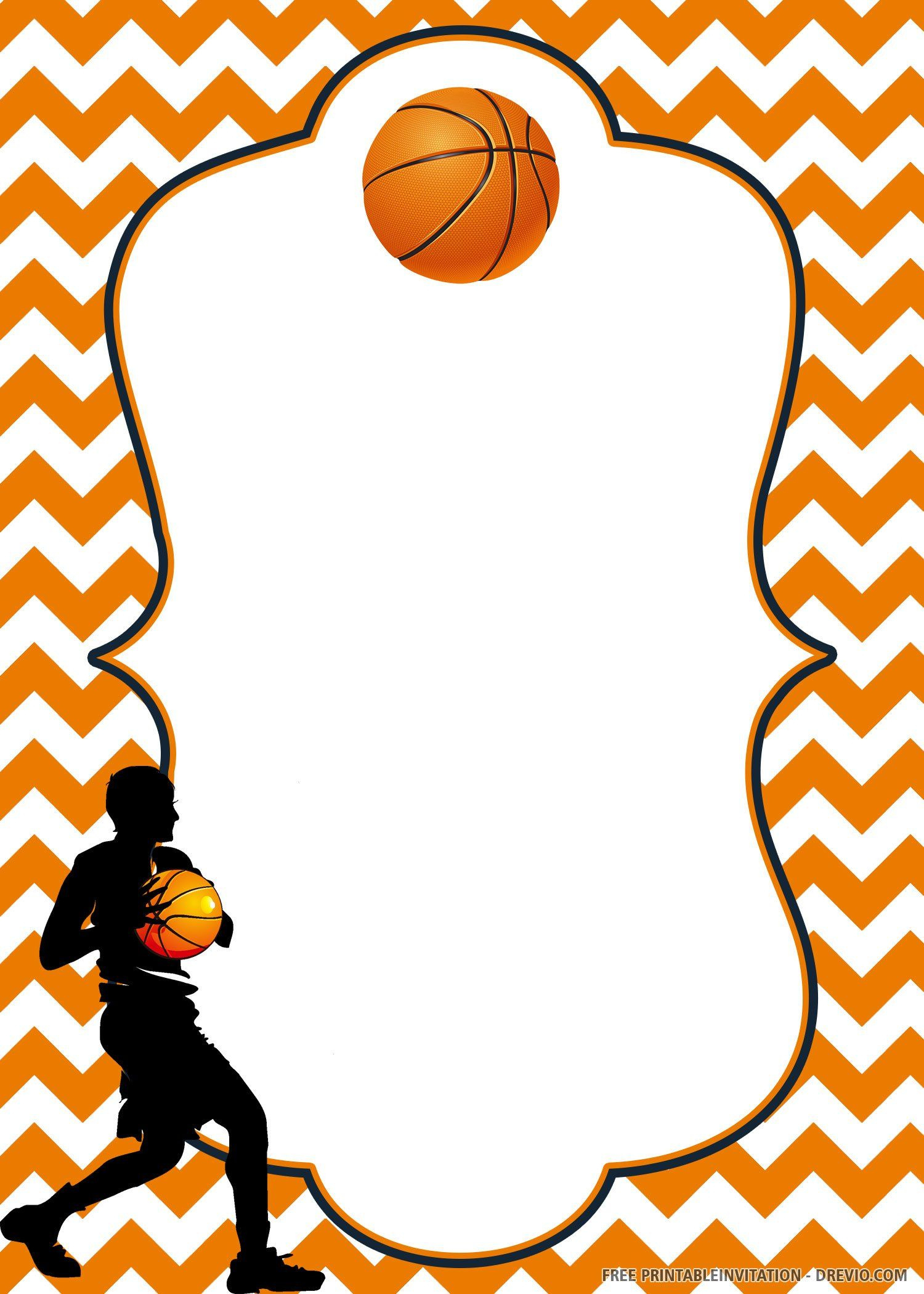 Free Printable Basketball Invitation Templates pertaining to FREE Printable Basketball Birthday Invitations