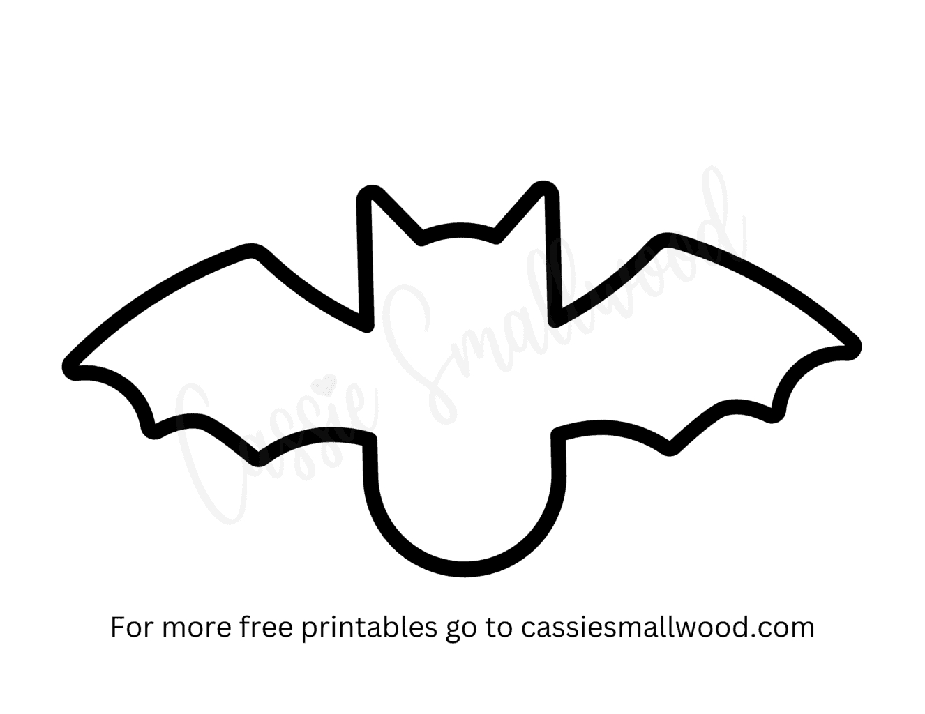 Free Printable Bat Templates (Small, Medium, And Large) - Cassie regarding FREE Printable Bat Craft Template