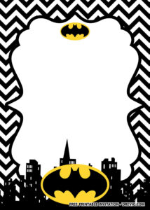 Free Printable Batman Birthday Invitation Templates for FREE Printable Batman Birthday Cards