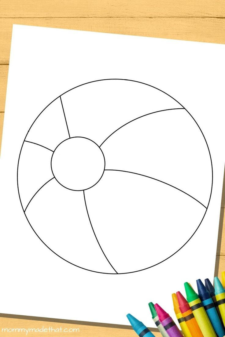 Free Printable Beach Ball Templates And Coloring Pages for FREE Printable Beach Ball Template