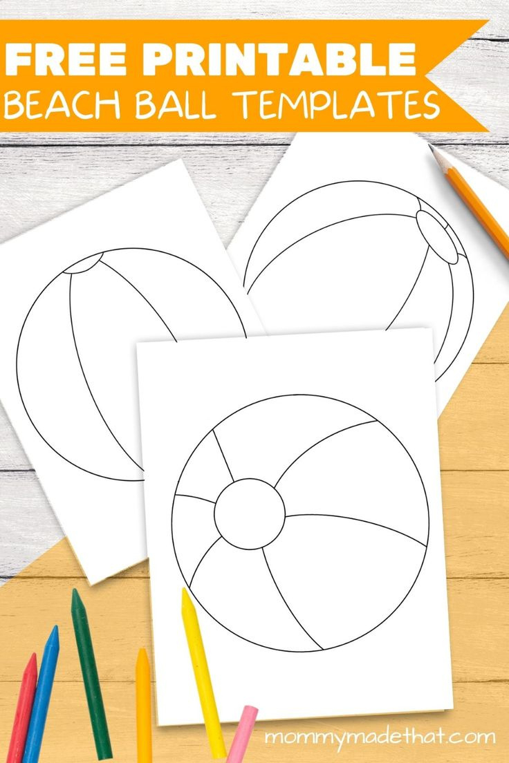 Free Printable Beach Ball Templates And Coloring Pages regarding FREE Printable Beach Ball Template