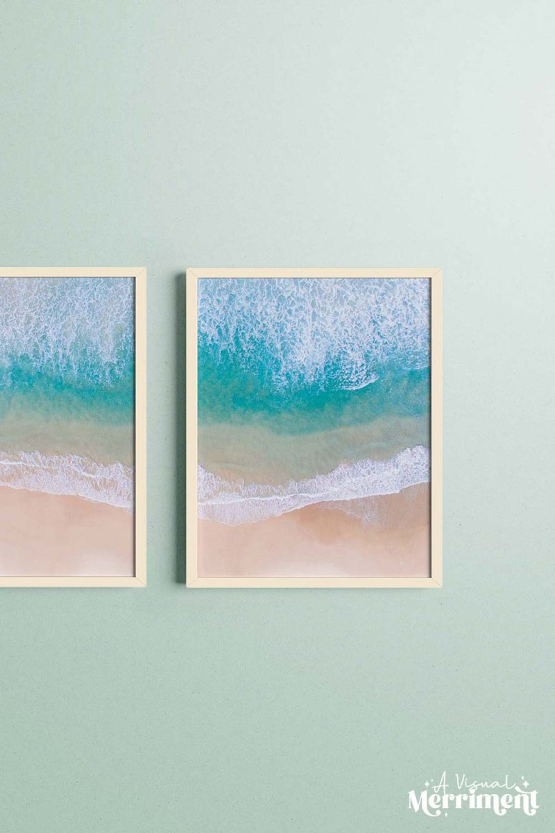 Free Printable Beach Wall Art: Aerial Shoreline Prints | Kids in FREE Printable Beach Wall Art