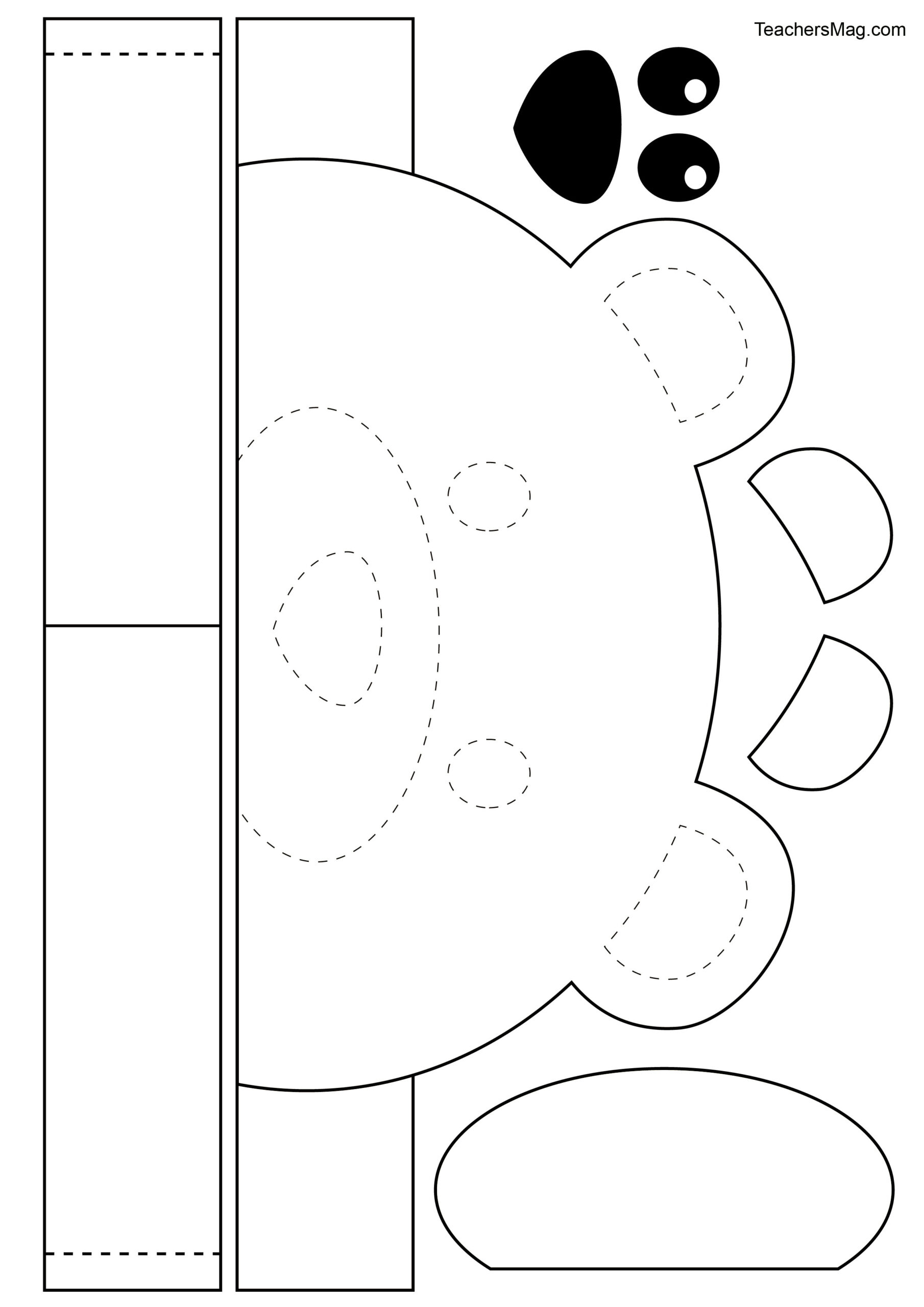 Free Printable Bear Crown For Kids. Teachersmag for FREE Printable Bear Mask Template