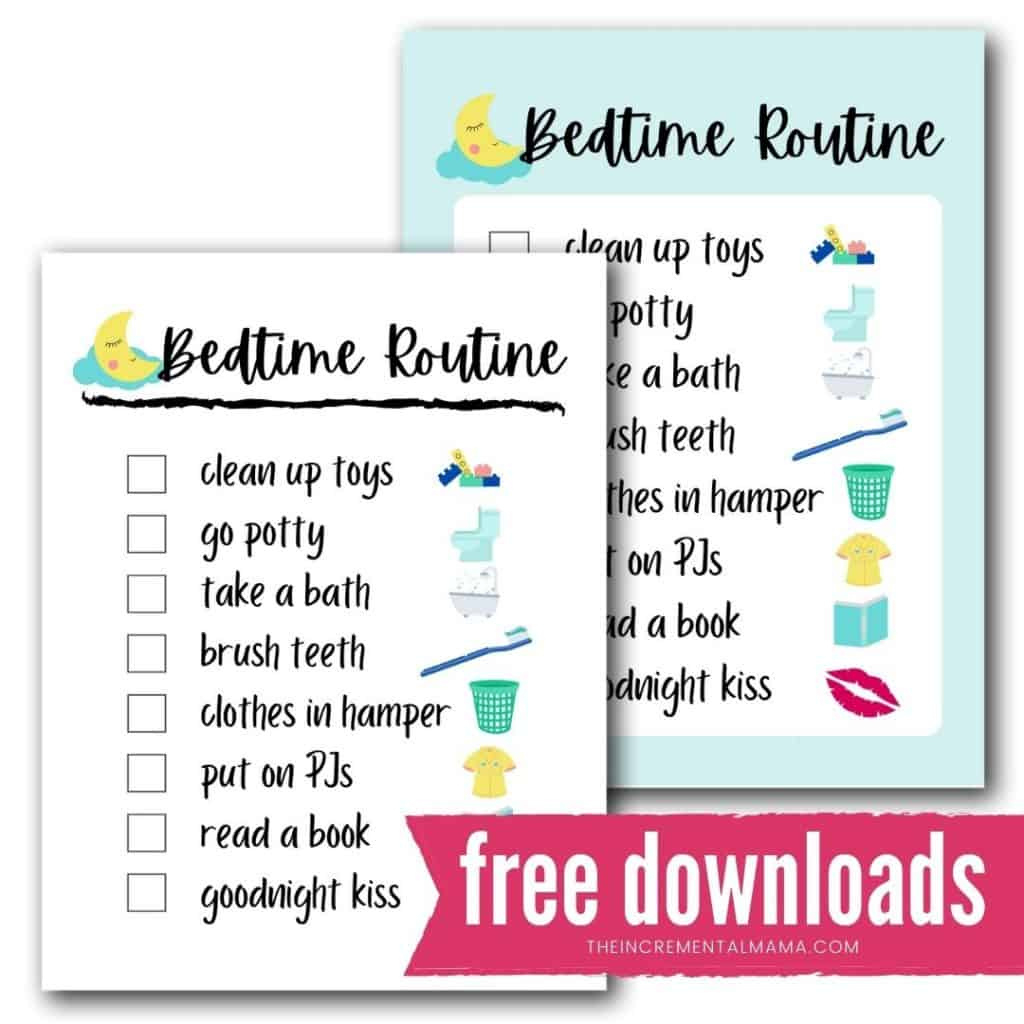 Free Printable Bedtime Routine Chart For A Smooth &amp;amp; Tear-Free Evening intended for FREE Printable Bedtime Routine Chart