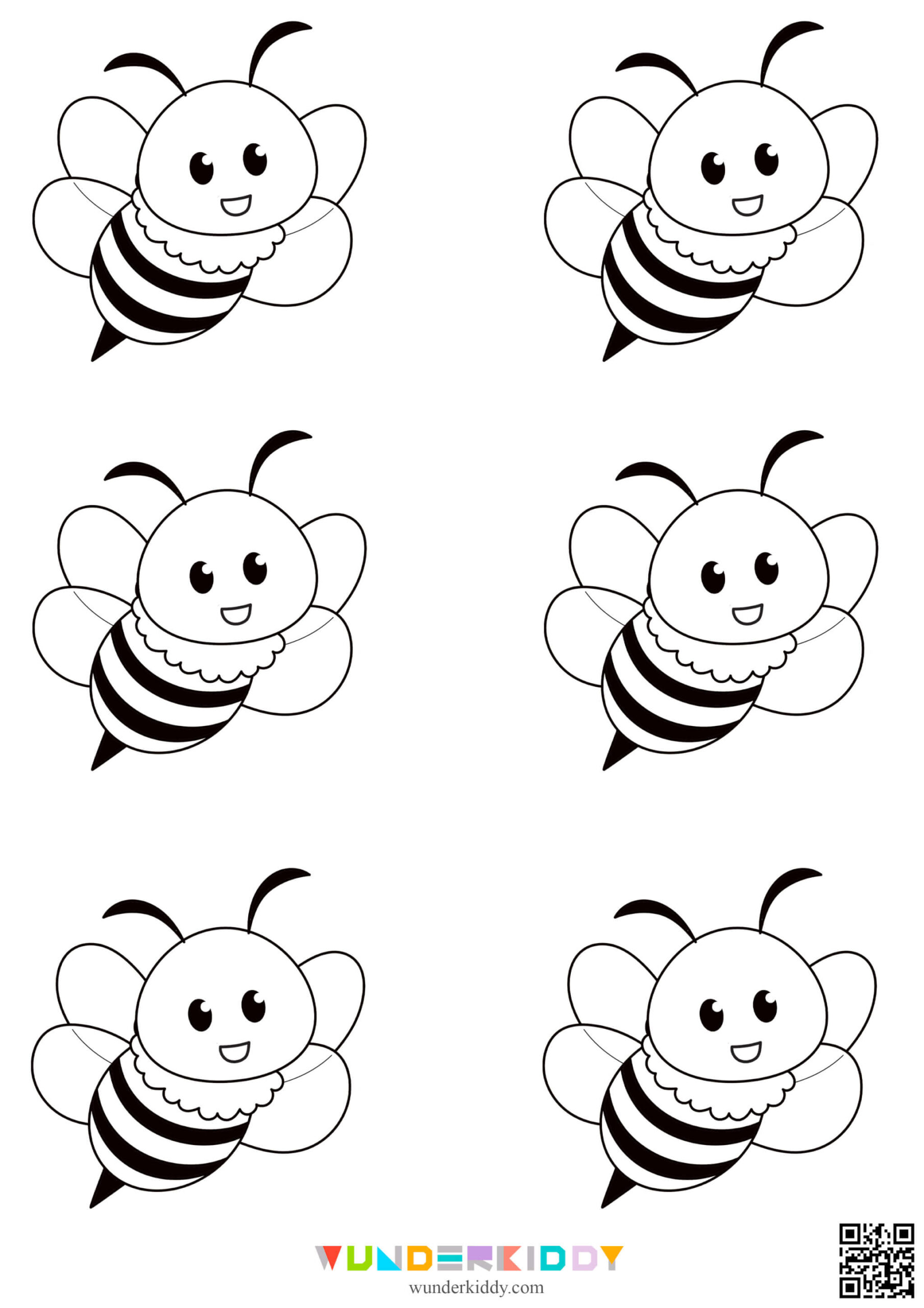 Free Printable Bee Template For Kindergarten Craft for Free Printable Bumble Bee Images