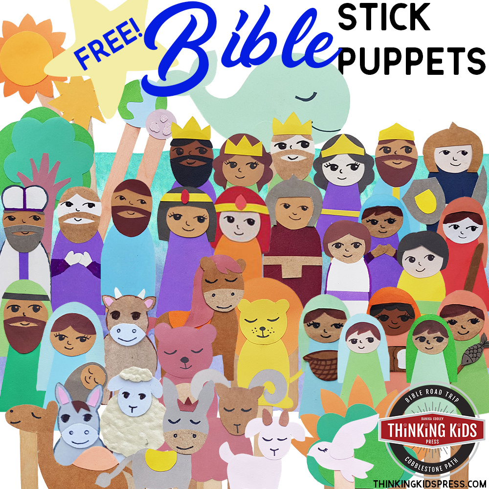 Free Printable Bible Stick Puppets - Thinking Kids with FREE Printable Bible Stick Puppets