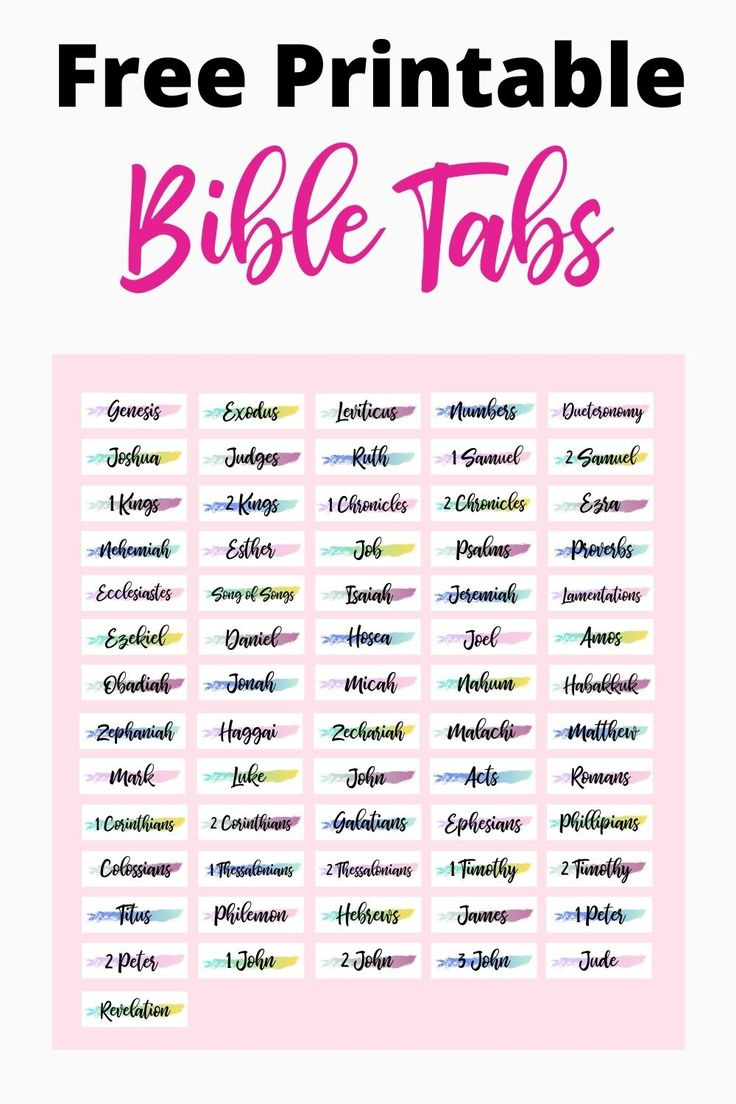 Free Printable Bible Tabs regarding Free Printable Bible Index Tabs