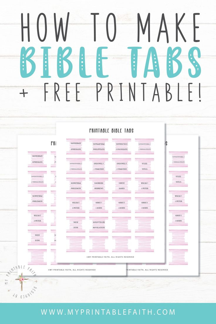 Free Printable Bible Tabs (With Instructions) - My Printable Faith pertaining to Free Printable Bible Tab Placement Guide