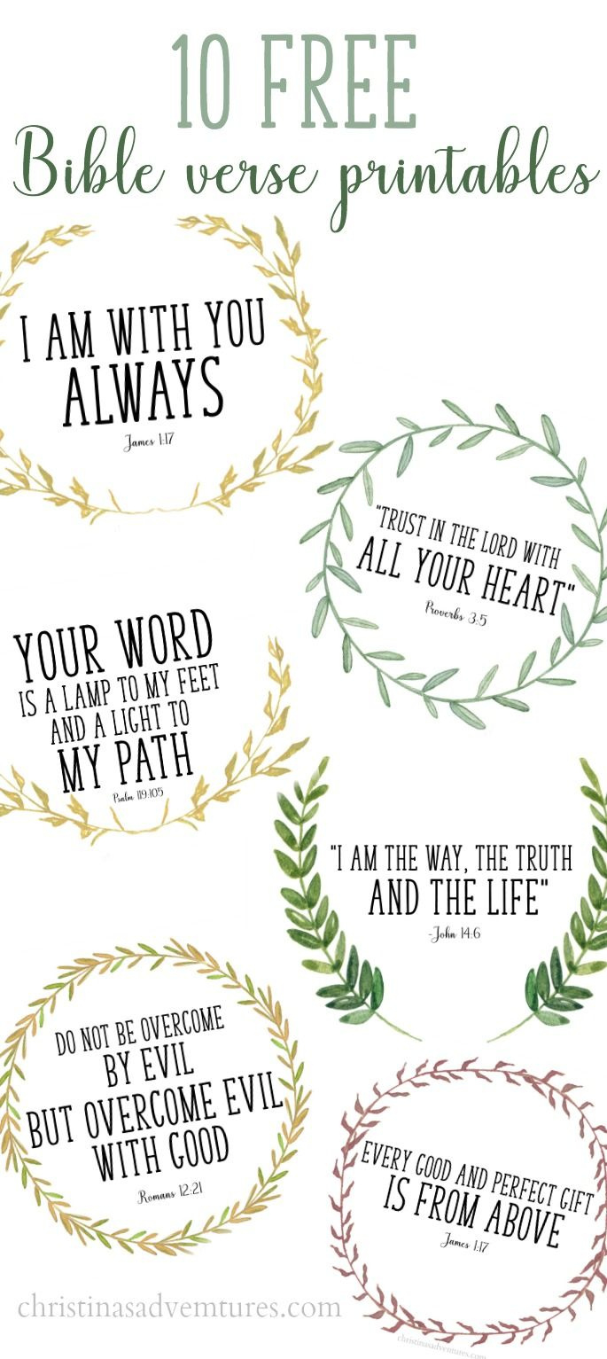 Free Printable Bible Verses pertaining to FREE Printable Bible Verse Templates