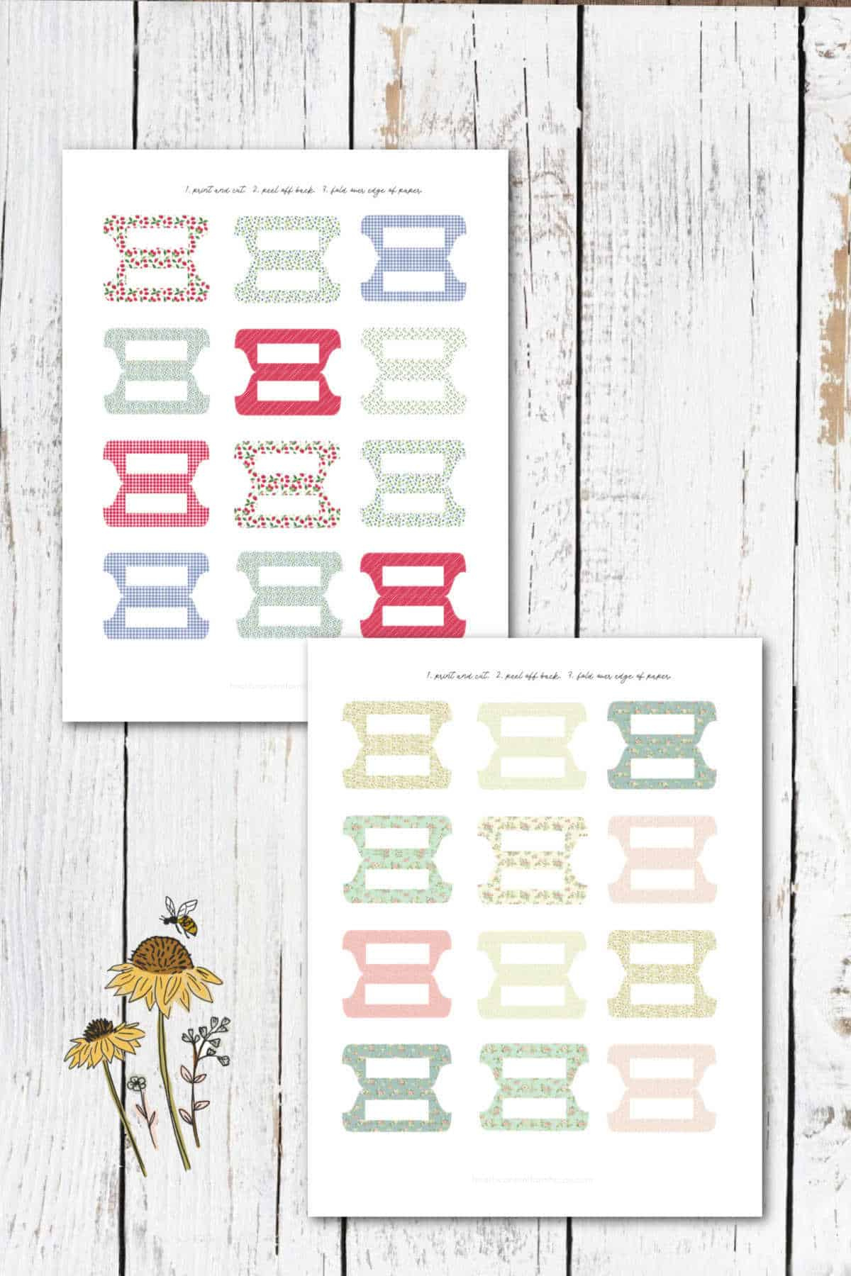 Free Printable Binder Divider Tabs : Heart&amp;#039;S Content Farmhouse pertaining to Free Printable Binder Divider Templates