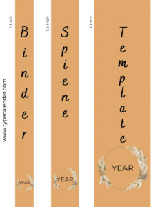 Free Printable Binder Spine Insert Templates [1, 2, 3 Inch] Label throughout Free Printable Binder Spine Inserts