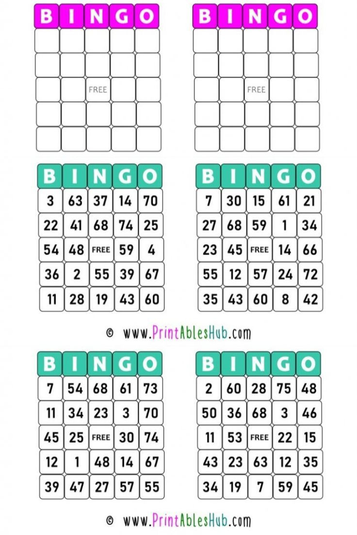 Free Printable Bingo Cards 1-75 [Pdf Included] With Blank Template regarding FREE Printable Bingo Cards with Numbers 1 75
