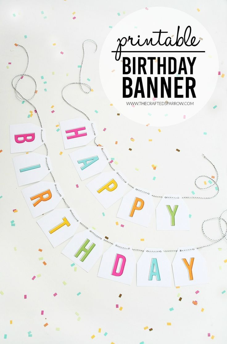 Free Printable Birthday Banner pertaining to FREE Printable Birthday Sign Template