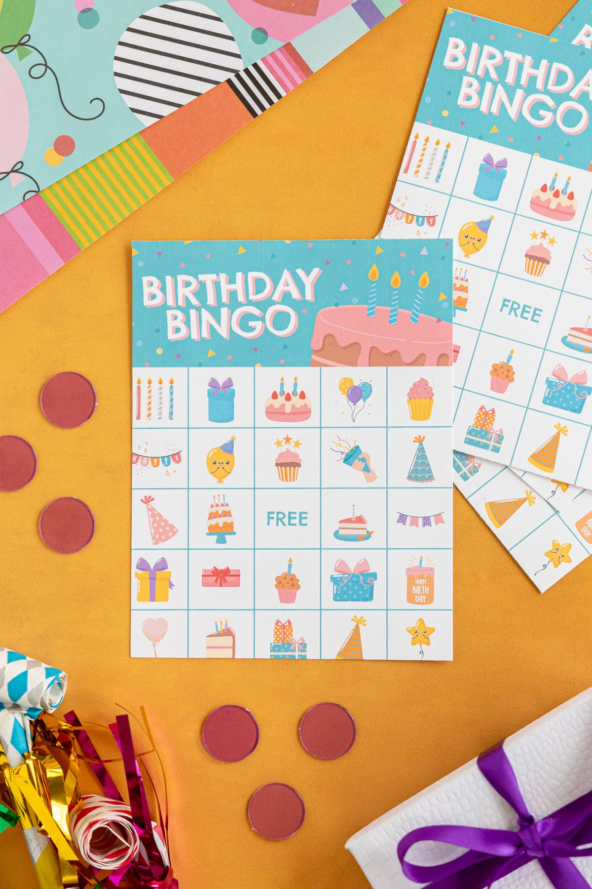 Free Printable Birthday Bingo Cards - Play Party Plan throughout FREE Printable Birthday Bingo Cards For Adults
