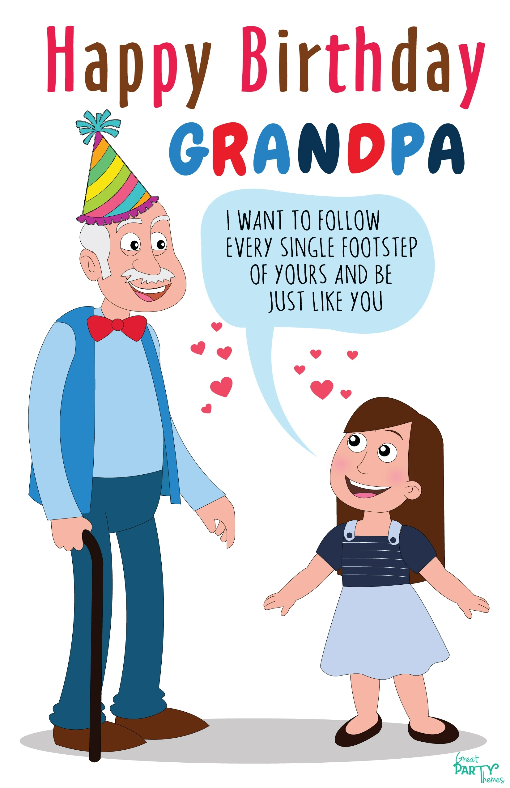 Free Printable Birthday Cards For Grandpa intended for FREE Printable Birthday Cards For Grandfather