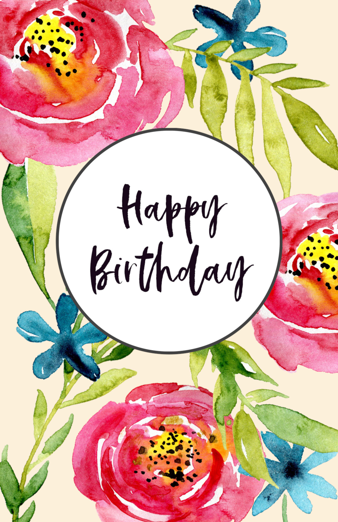 Free Printable Birthday Cards - Paper Trail Design in Free Printable Birthday Cards For Women