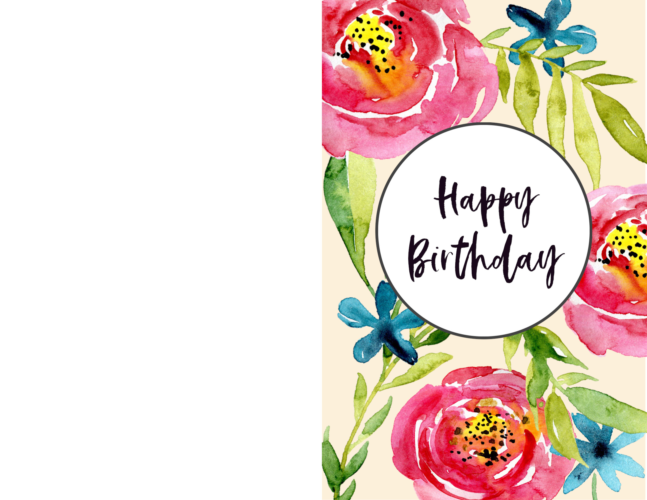 Free Printable Birthday Cards - Paper Trail Design pertaining to Free Printable Birthday Cards Foldable