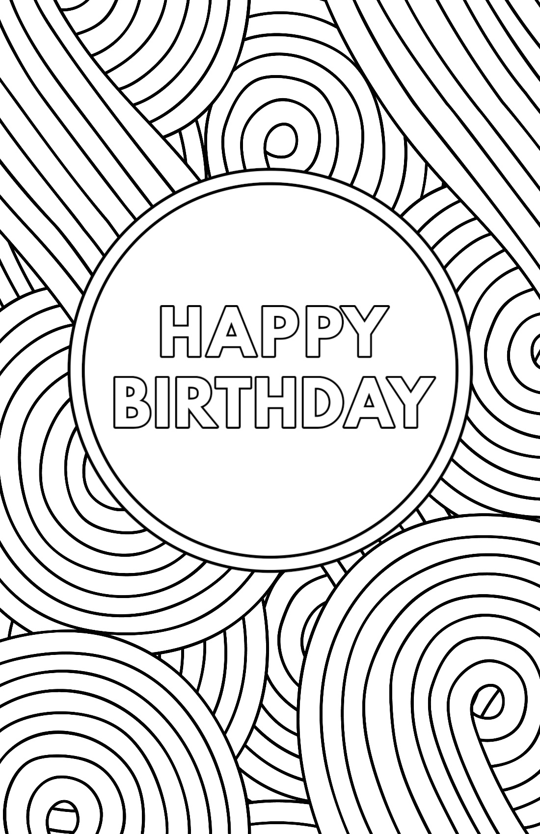 Free Printable Birthday Cards - Paper Trail Design regarding FREE Printable Black and White Happy Birthday Cards