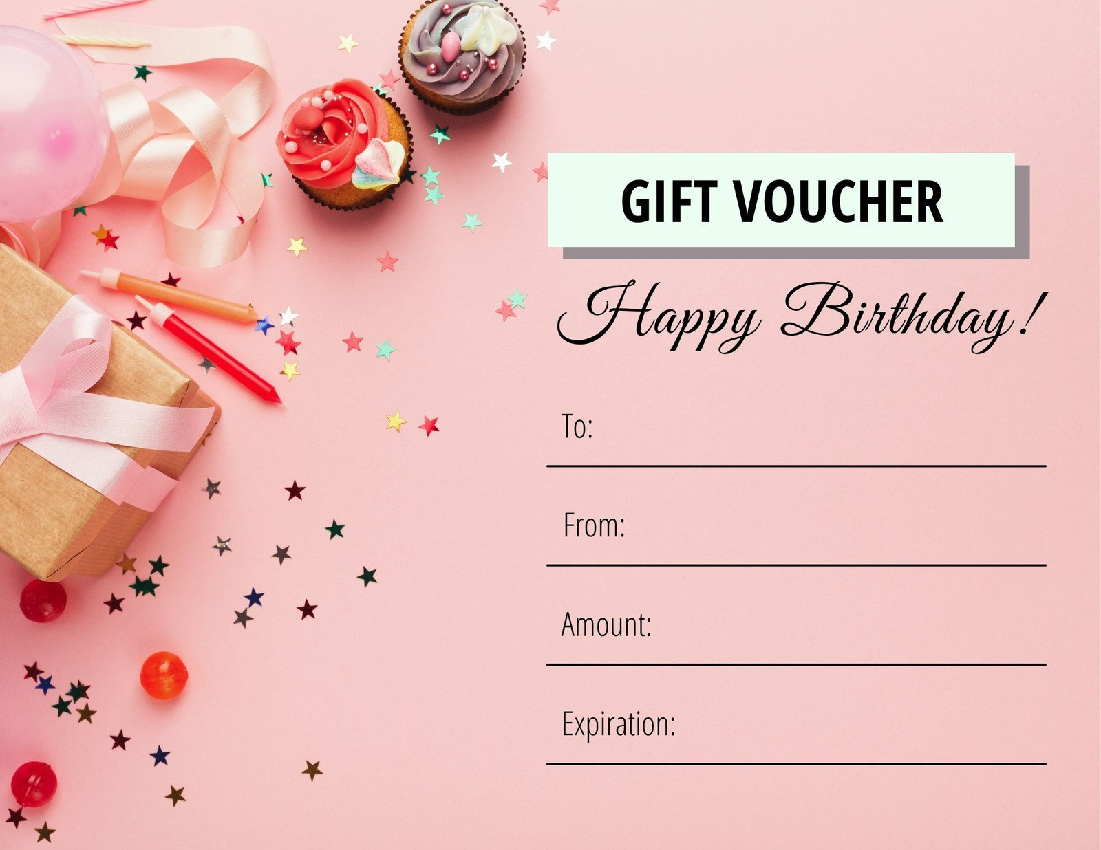 Free Printable Birthday Coupons Birthday Coupon Book Printable in Free Printable Birthday Gift Voucher Template