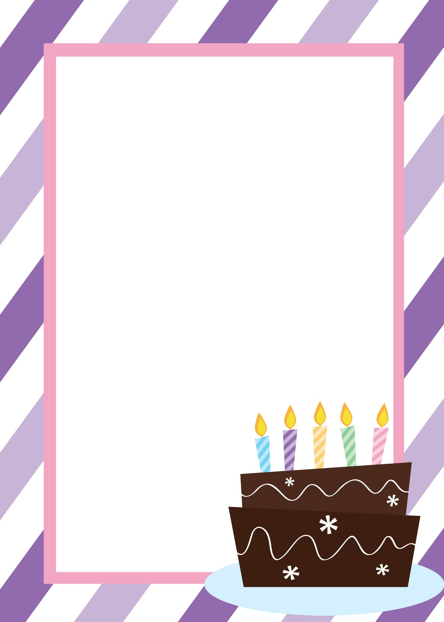 Free Printable Birthday Invitation Templates for FREE Printable Blank Birthday Invitations