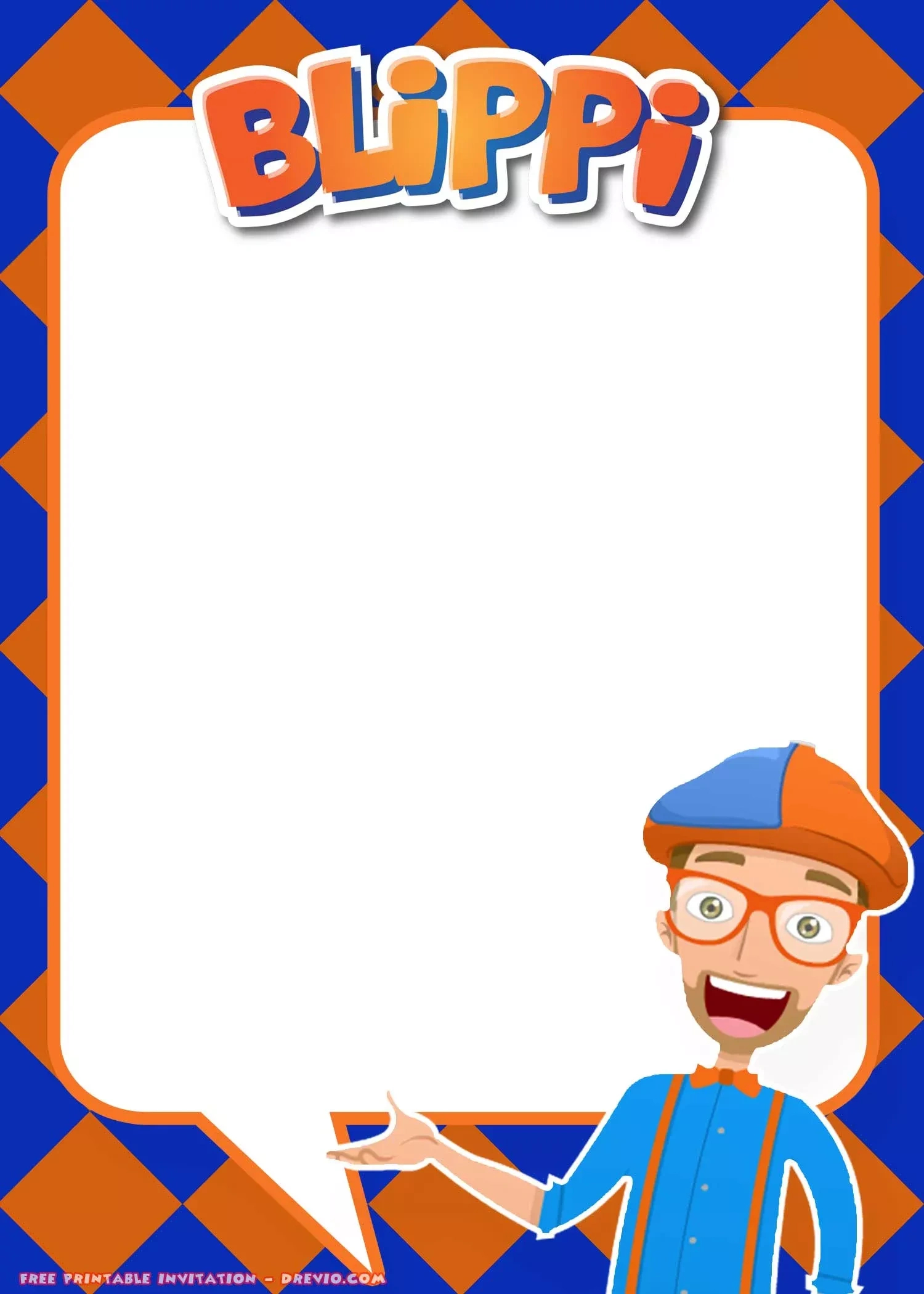 Free Printable Birthday Invitations: Discover 16 Blippi Ideas with regard to FREE Printable Blippi Birthday Invitations