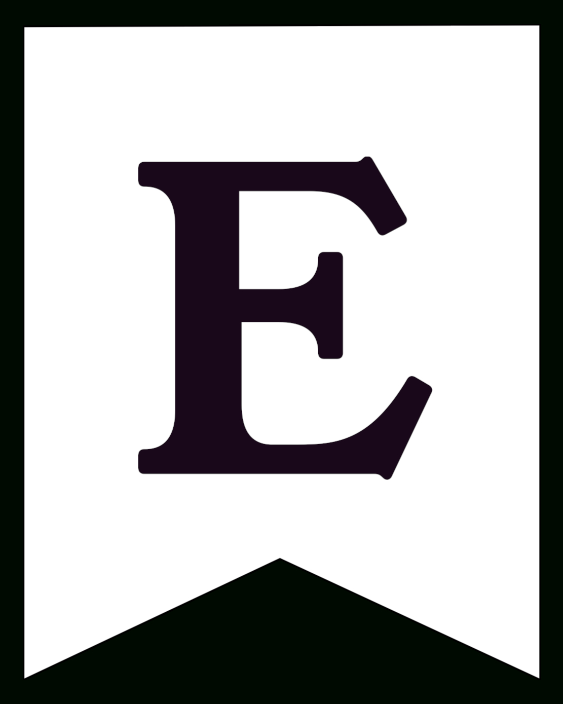 Free Printable Black And White Banner Letters - Paper Trail Design intended for FREE Printable Black and White Banner Letters