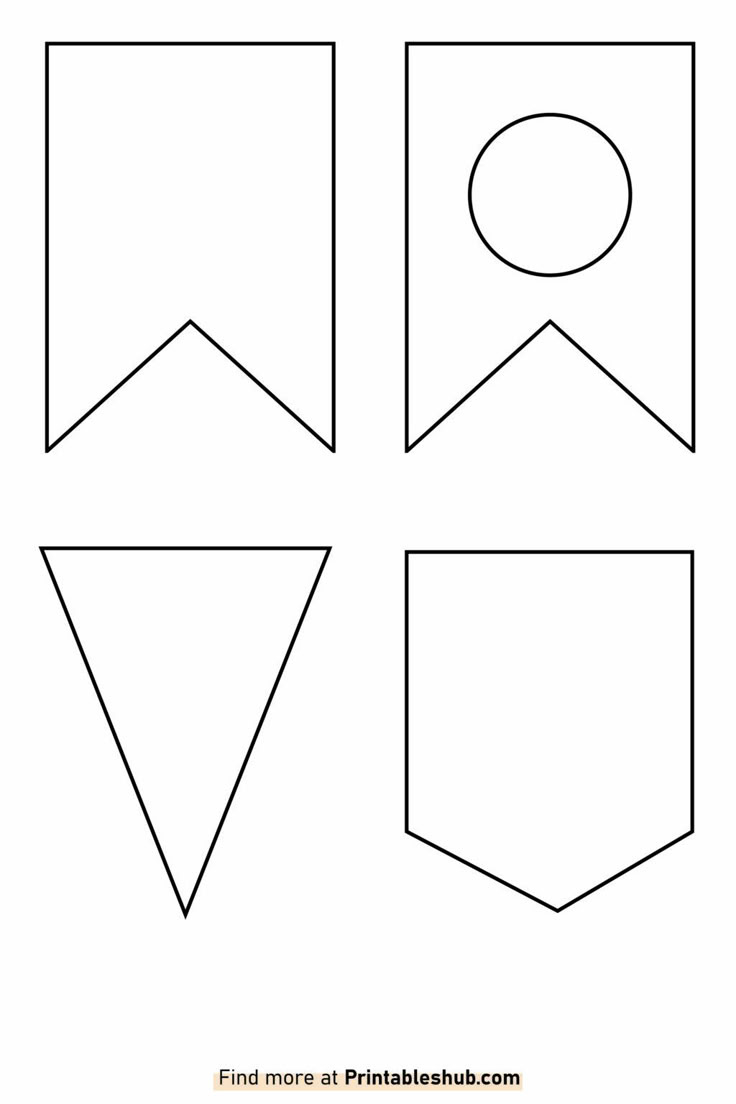 Free Printable Blank Banner Template Pdf within Free Printable Blank Flag Template